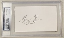 Morgan Freeman Signed Autographed 3x5 Card PSA DNA Certified Slabbed