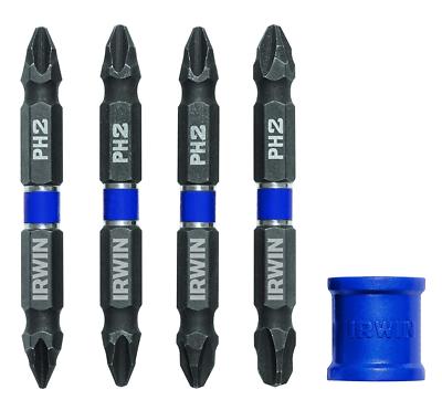 Irwin Impact Double-Ended Power Bits 5Pc Set with Magnetic Screw Hold Attachment