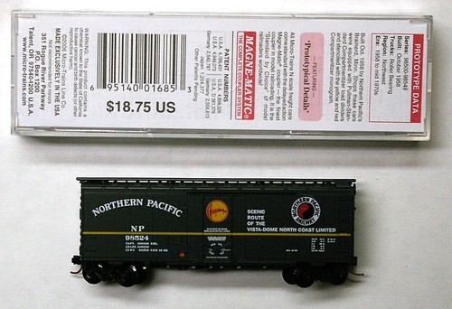 MTL Micro-Trains 02100170 Northern Pacific NP 98524 40 pies enchufe puerta boxcar  | Zustand: New