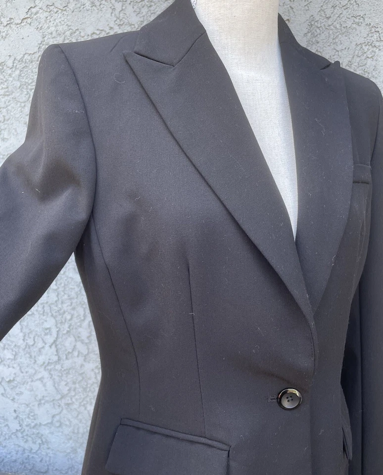 Черный костюм куртка Blazer метафора женщин карьера Sz 6 черный Workwear - Изображение 2 из 4