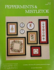 Graph-It Arts PEPPERMINTS & MISTLETOE by Lynn Waters Busa Cross Stitch Leaflet