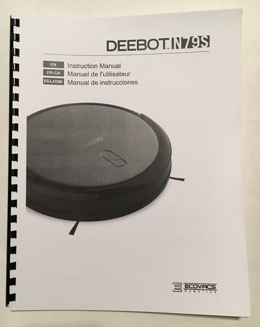 OWNER'S MANUAL for DEEBOT N79S Robotic Vacuum Cleaner | eBay