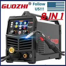 GZ GUOZHI  8 IN 1 -210A LED MIG Pulse Welder ,Aluminum Spot Welding,Gas MIG/MAG