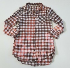 Upcycled Distressed Bleached Hand Dyed Ombre Grunge Rockabilly Shirt Youth 9-10y