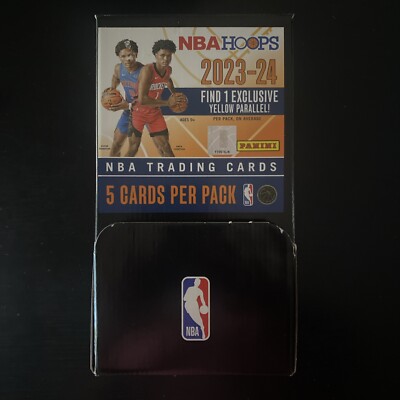 2023-24 NBA HOOPS GRAVITY BOX - 48 NEW PACKS Yellow Flood