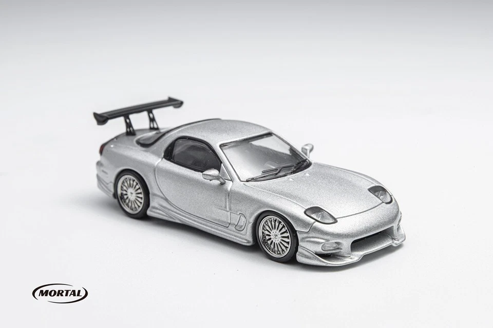 Mortal Mazda RX-7 Veilside Diecast Toys Car Models Hobby Collection Gifts 1:64 - Immagine 4 di 4