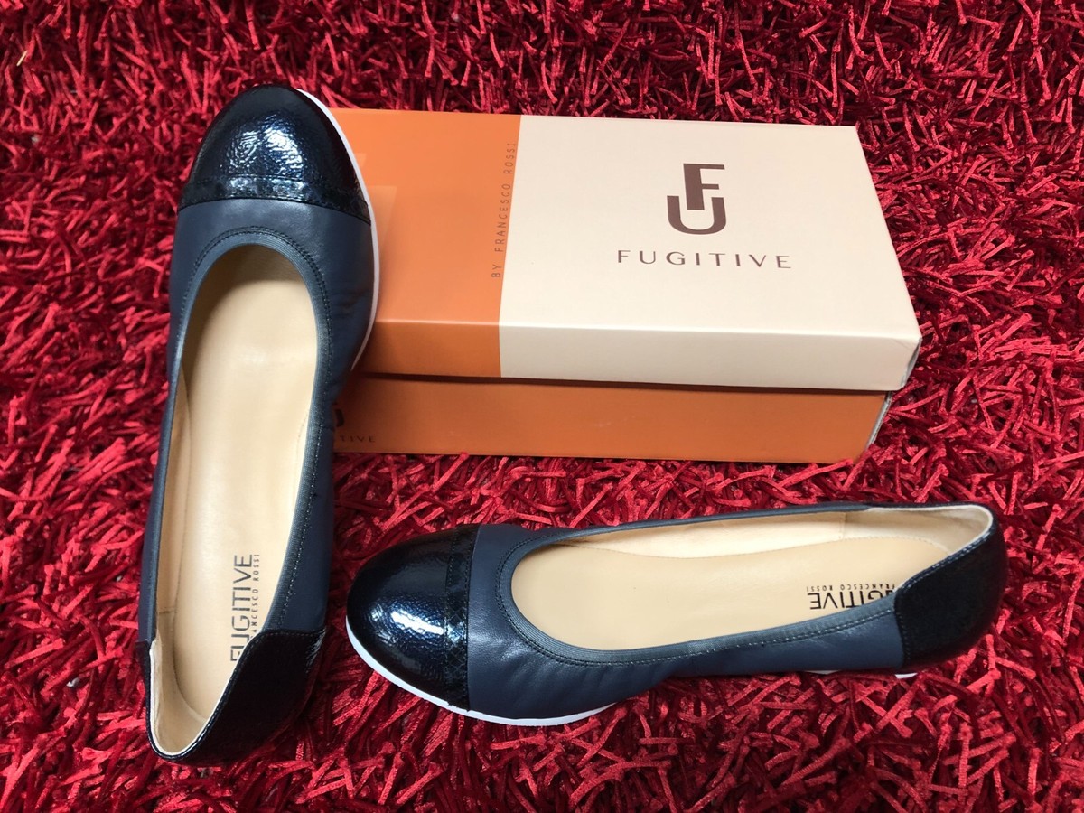 Ballerines Femme Fugitive Taille 39 Blanc - Cuir, Neuf Avec Emballage