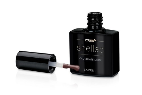 Jolifin LAVENI Shellac Gellack - Chocolate Taupe 10ml UV/LED-Nagellack - Bild 3 von 12