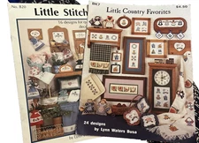 LITTLE COUNTRY FAVORITES & LITTLE STITCHES Cross Stitch by Lynn Waters Busa