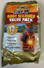 HotHands Stick-on Body Warmer Value Pack -Up To 12 Hours-  Exp 3/26 (8 Warmers)