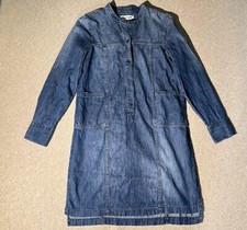 Madewell Denim Dress Women’s Size XS Blue Button Shift Knee Length Long Sleeve 