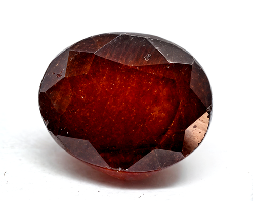 Natural Unheated Hessonite Garnet 9.90 Ct Oval Cut Certified Loose Gemstone - Picture 2 of 5