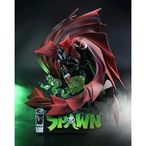 Spawn #1 preto, branco e vermelho em todo o estado de resina escala 1:10 - Imagem 4 de 4