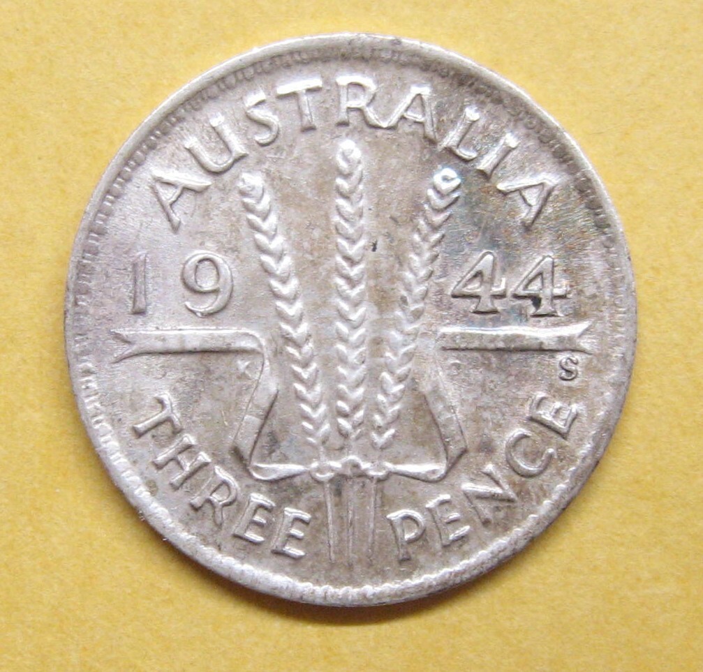 オーストラリア3ペンス 1944 Australia Silver 3 Pence Take a Look | eBay