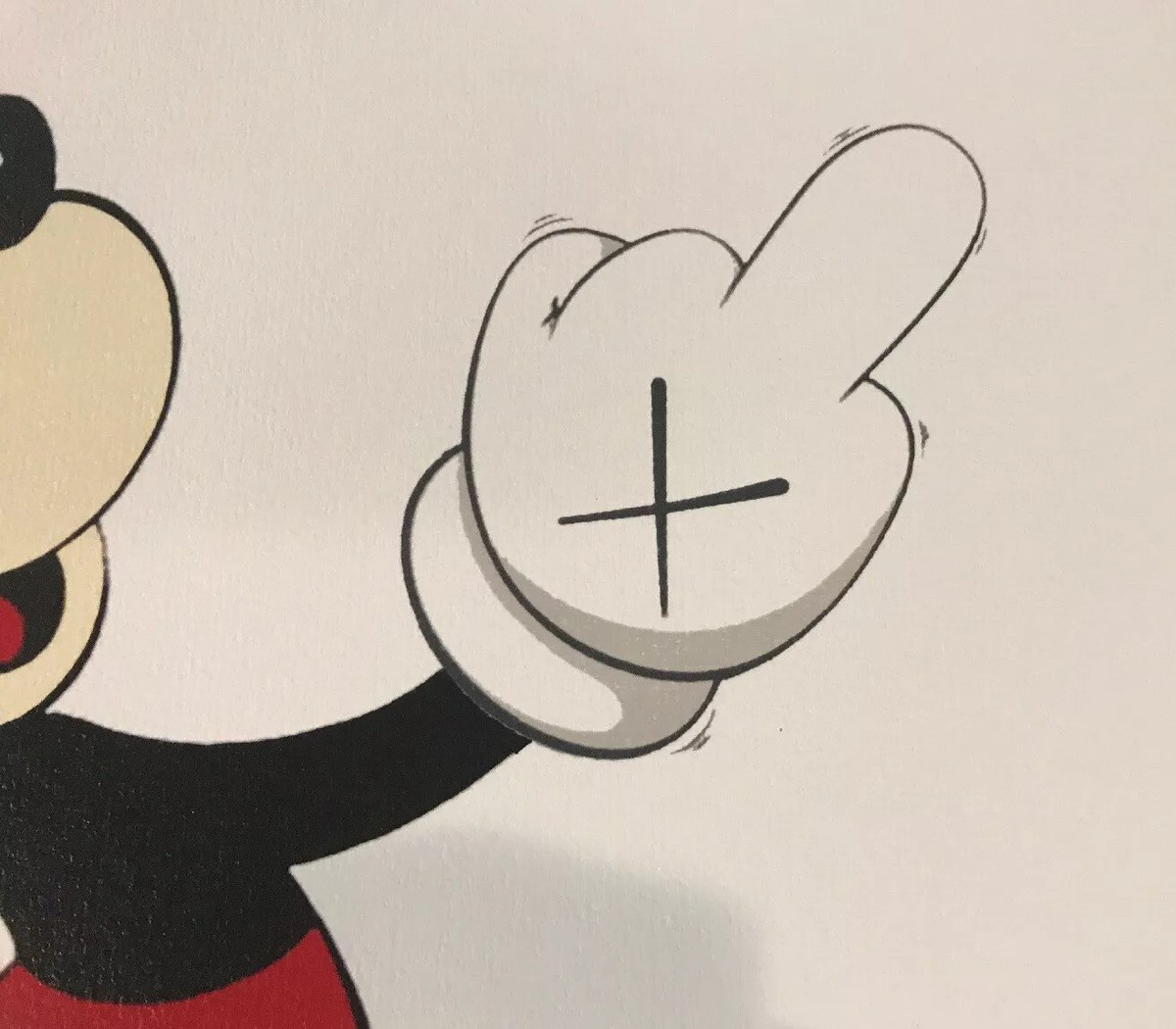 VERY RARE DEATH NYC MIDDLE FINGER MICKEY 2012 Signed & #AP/100