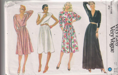 8053 VOGUE Very Easy - DRESS w Variations - Sz 16/18 B 38/40''