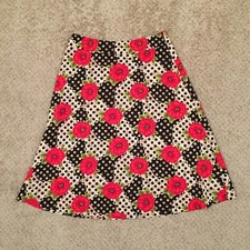 Sag Harbor Skirt Size 8 Multicolor Floral A-Line Unlined Polyester
