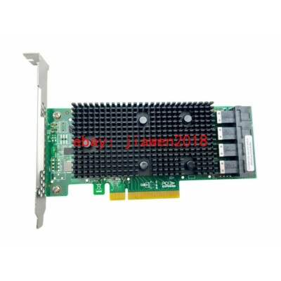 LSI 9400-16i HBA 12 Gbps PCIe 16 Port IT Mode JBOD +4*SFF-8643
