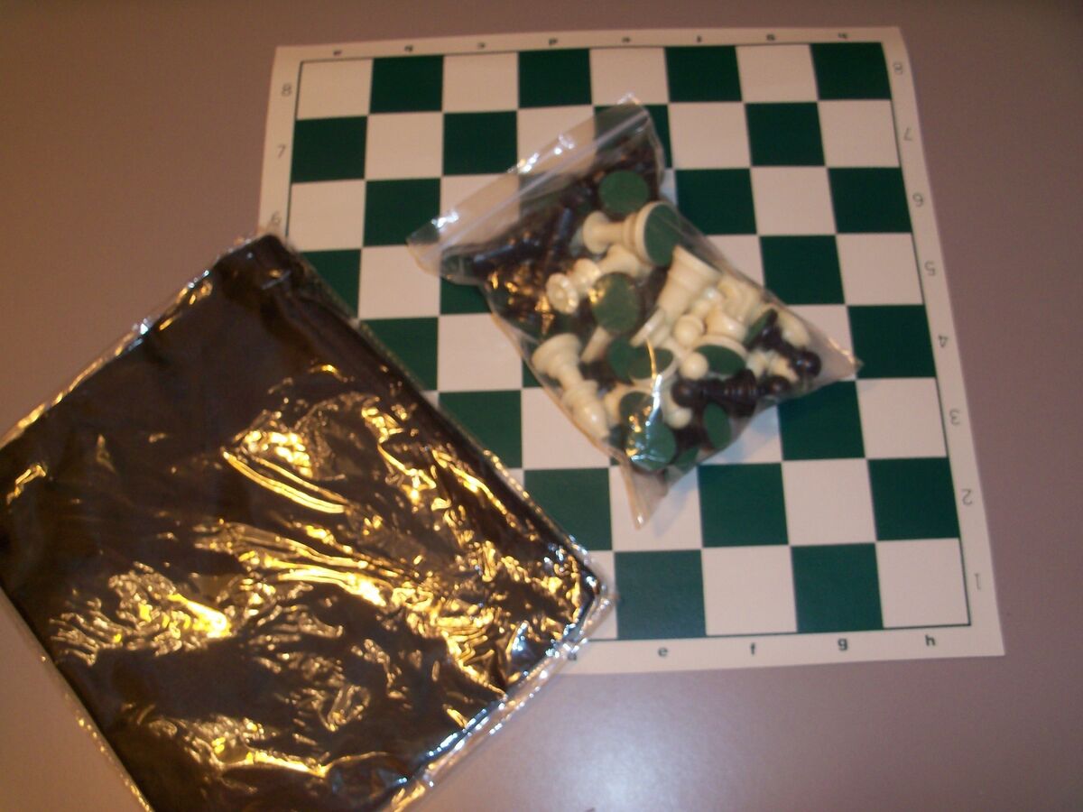 Complete Analysis Chess Set - Forest Green* + FREE pouch NEW