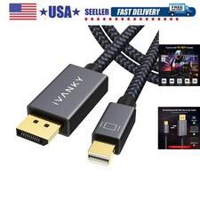 8K Mini DisplayPort to DisplayPort Cable 6.6ft, Bi-Directional Mini DP to DP ...