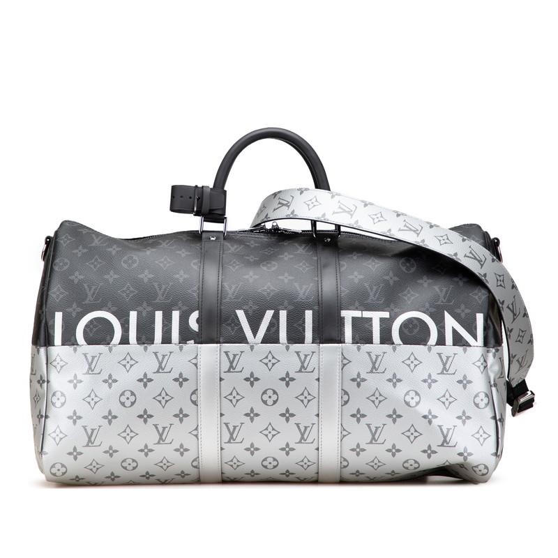 Louis Vuitton Monogram Eclipse Split Keepall 50 B… - image 1