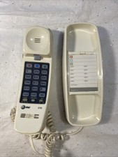 AT T 210 Basic Trimline Corded Phone Single Line No AC Power Required Beige