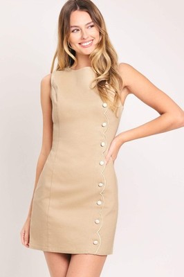 ELEGANT TOUCH WOVEN MINI DRESS