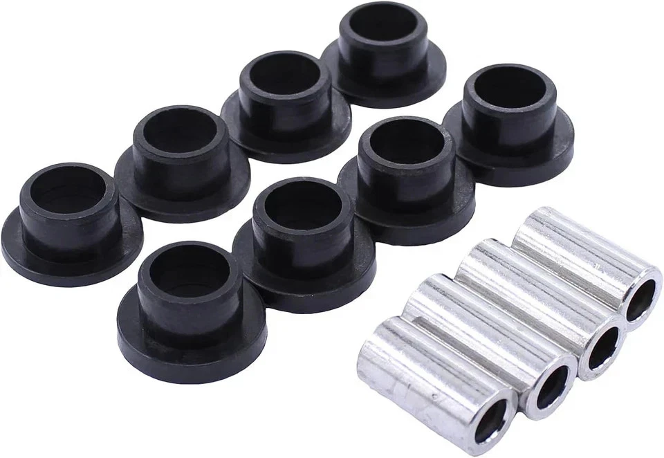 Front and Rear Upper and Lower Shock Absorber Bushings Sleeve kit for Polaris Ra - Image 4 of 4