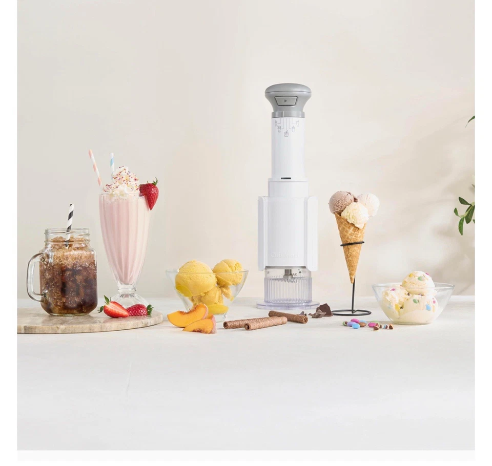 Cuisinart 紫色快冻冰淇淋冷冻护理机,绿色 — 第 2/4 张图片