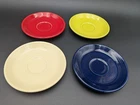 Homer Laughlin Fiesta Ware 6" Ceramic Stoneware Set of 4  Coffee Saucers Plate