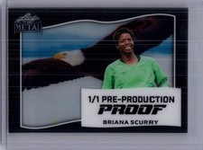 Briana Scurry 2025 Leaf 4th Of July Soccer 1/1 Pre Production Proof