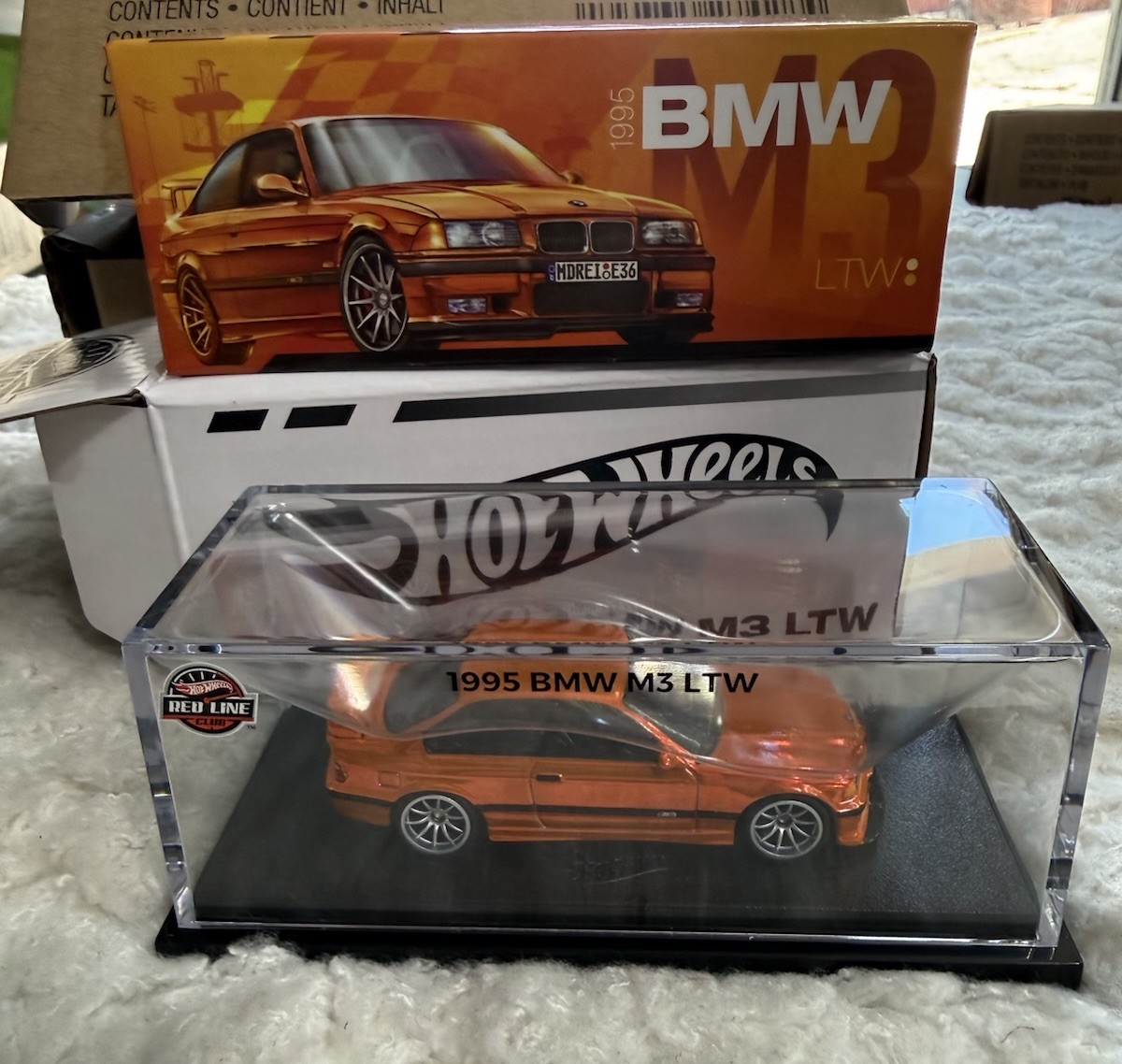 Hotwheels Redline Club 1995 BMW M3 LTW Collector Exclusive W