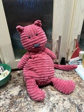 Jellycat Cordy Roy Cat Pink Corduroy Plush Kitty 16
