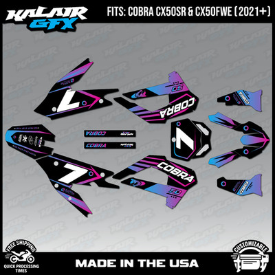 Graphics Kit for COBRA CX50SR CX50FWE 2021-2026 Bold Series - Magenta