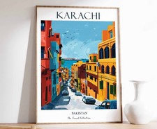 11_Karachi Print, Karachi Travel Poster, Pakistani Wall Art, Pakistan Travel Pri