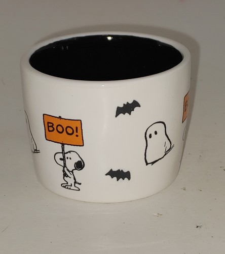 Rae Dunn Peanuts SNOOPY Halloween Measuring 1/3 Cup Boo Sign 2024 Ceramic - Picture 7 of 8
