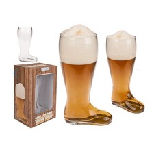 Glas-Bierstiefel Bier-Stiefel Bierglas 2,7 Liter XXL Neu