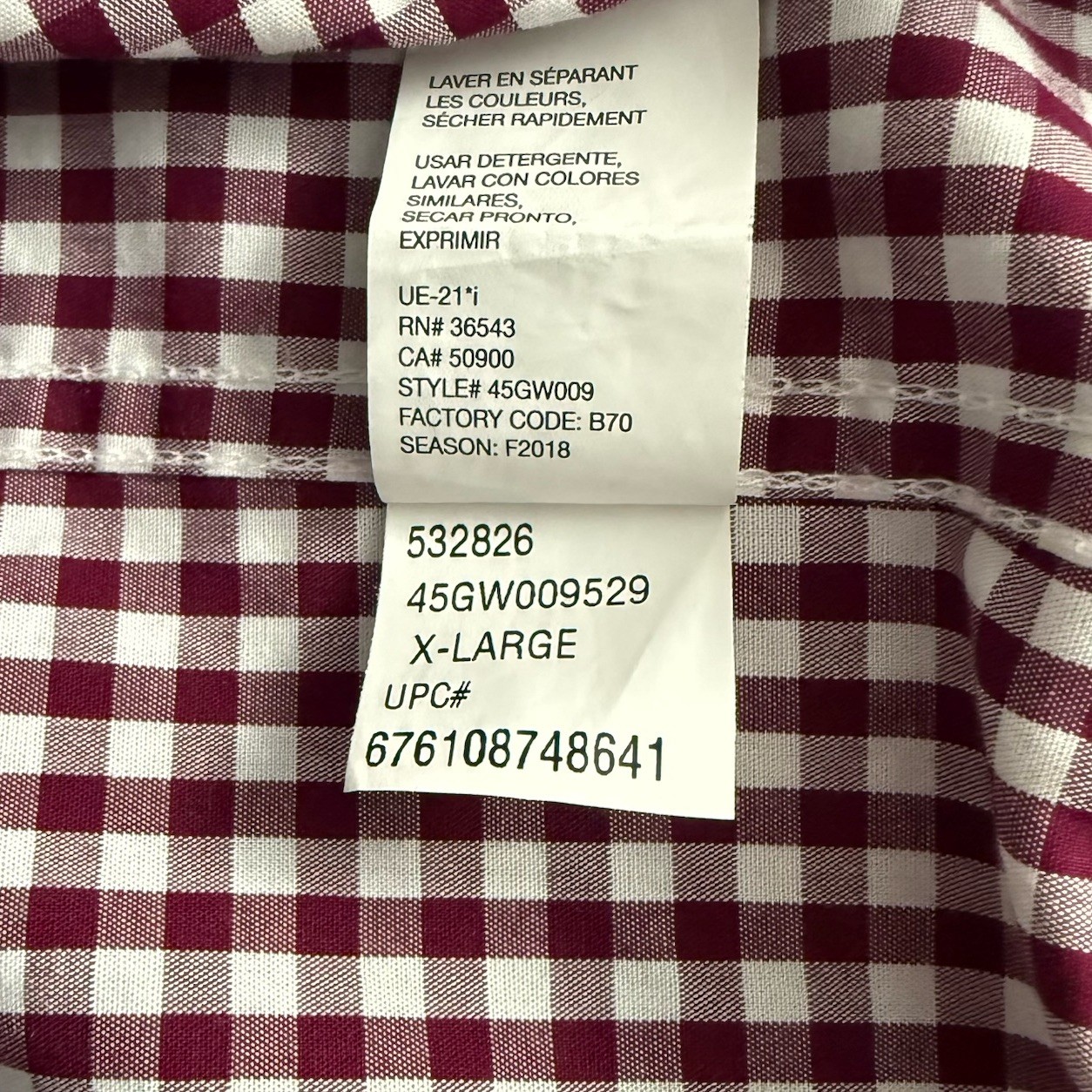 IZOD Premium Essentials Gingham Button Down Shirt… - image 10