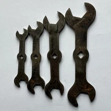 Vintage Indestro Open End SAE Wrench Set 7/16" 3/8" 9/16" 1/2" 5/8" 3/4" 7/8" 1"