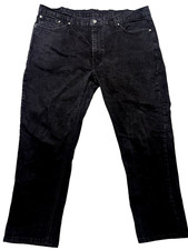 levis 541 athletic taper jeans black denim mens w44 l32 original riveted