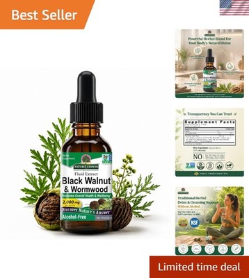 Nature's Answer  Black Walnut & Wormwood Complex - 2000mg, 1oz Pure Extract