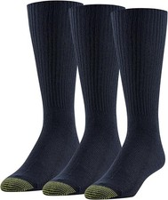 Gold Toe Men's Fluffies 3-Pack Crew Socks 523s