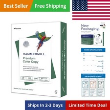Printer Paper, Color 32 lb Copy Paper, 8.5 x 11-1 Ream 500 Sheets - 100 Brig...
