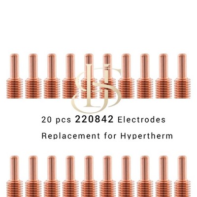 20 pcs 220842 Plasma Cutter Electrodes fit Hypertherm Powermax 45XP 65 85 105
