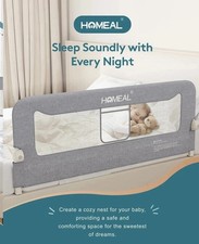 Baby Bed Rail Grey 78.7 Inch