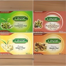 Unik Tea (Chai) Masala, Cardamom, Ginger, Badshahi  UK MADE (Sweet & Unsweet)