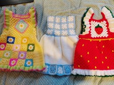 Job Lot Baby Girl Crochet Dresses While Sale Clerance Crafts Baby Wear