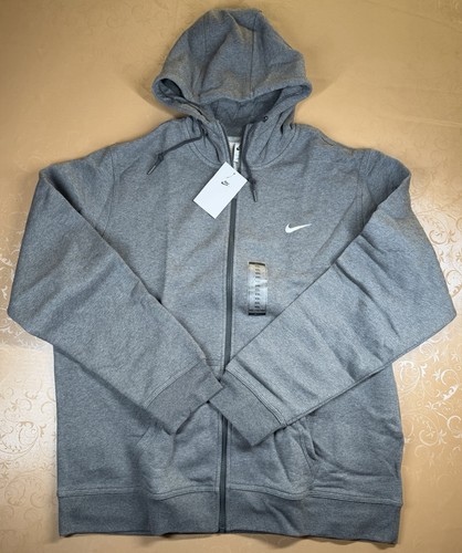 Nike Sportswear Club Fleece Zip Hoodie MEN'S SIZES Charcoal Grey 611456-071 NEW