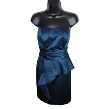 Davids Bridal strapless bridesmaid cocktail dress size 8