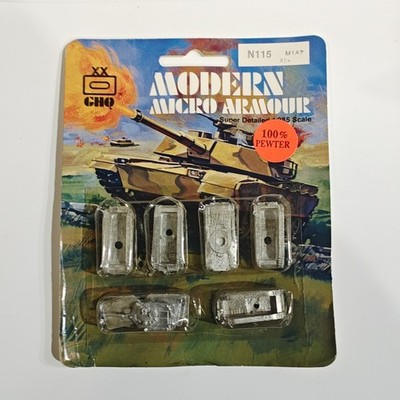 GHQ MODERN MICRO ARMOUR N115 M1A2 US Abrams Battle Tanks 1:285/6mm Scale New
